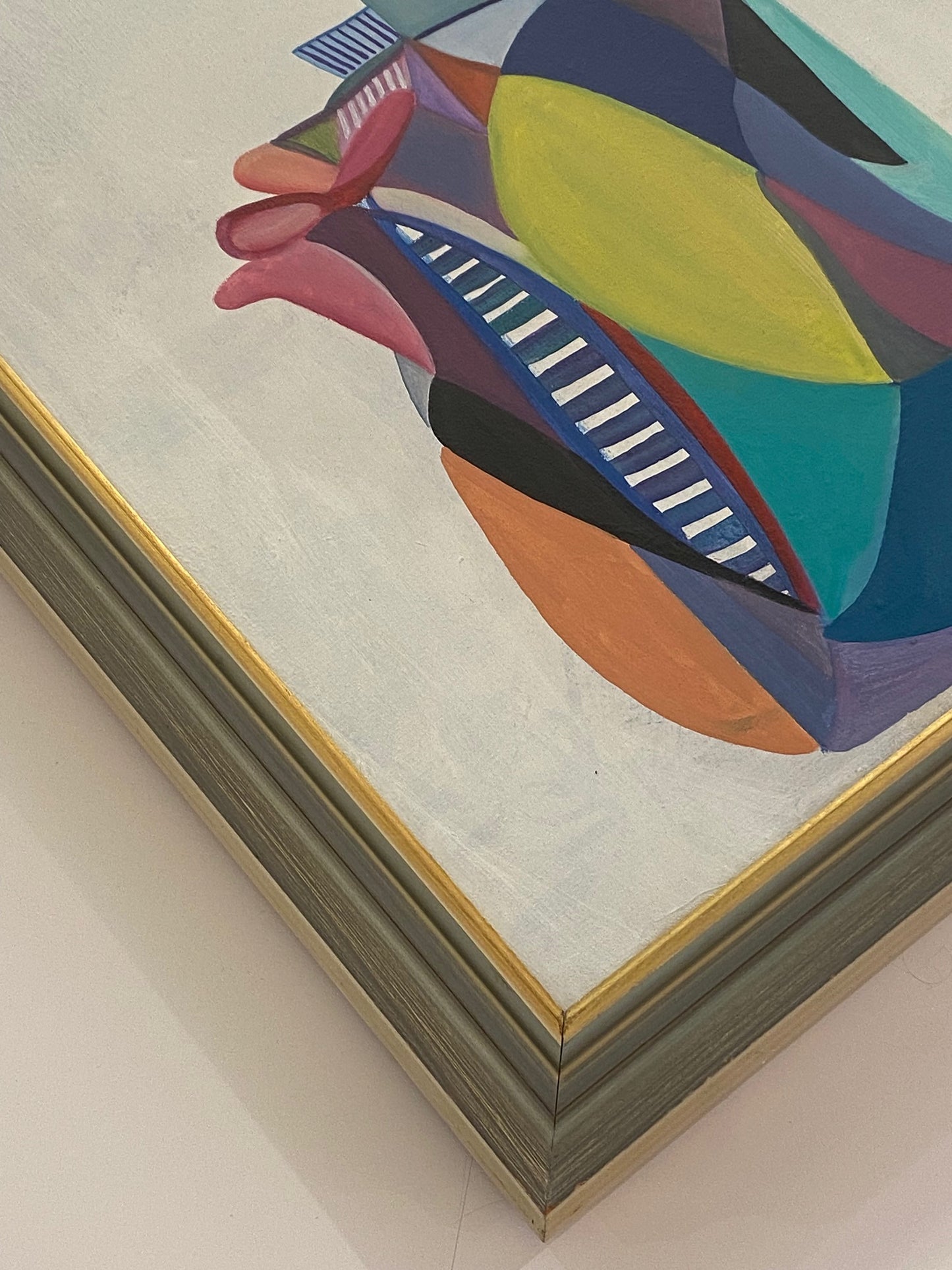 Vilse på slöjdgatan – 48x63x4.5cm, Oljemålning med träram (100% klar)