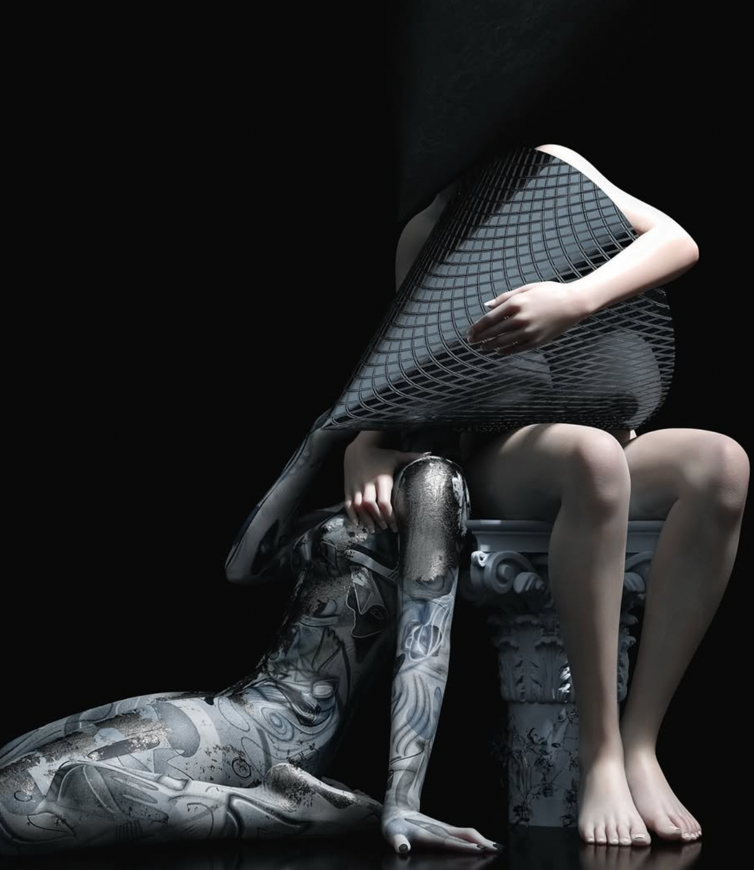 Italienskt Sammarbete: Digitala konstnären Visionairesurlalune