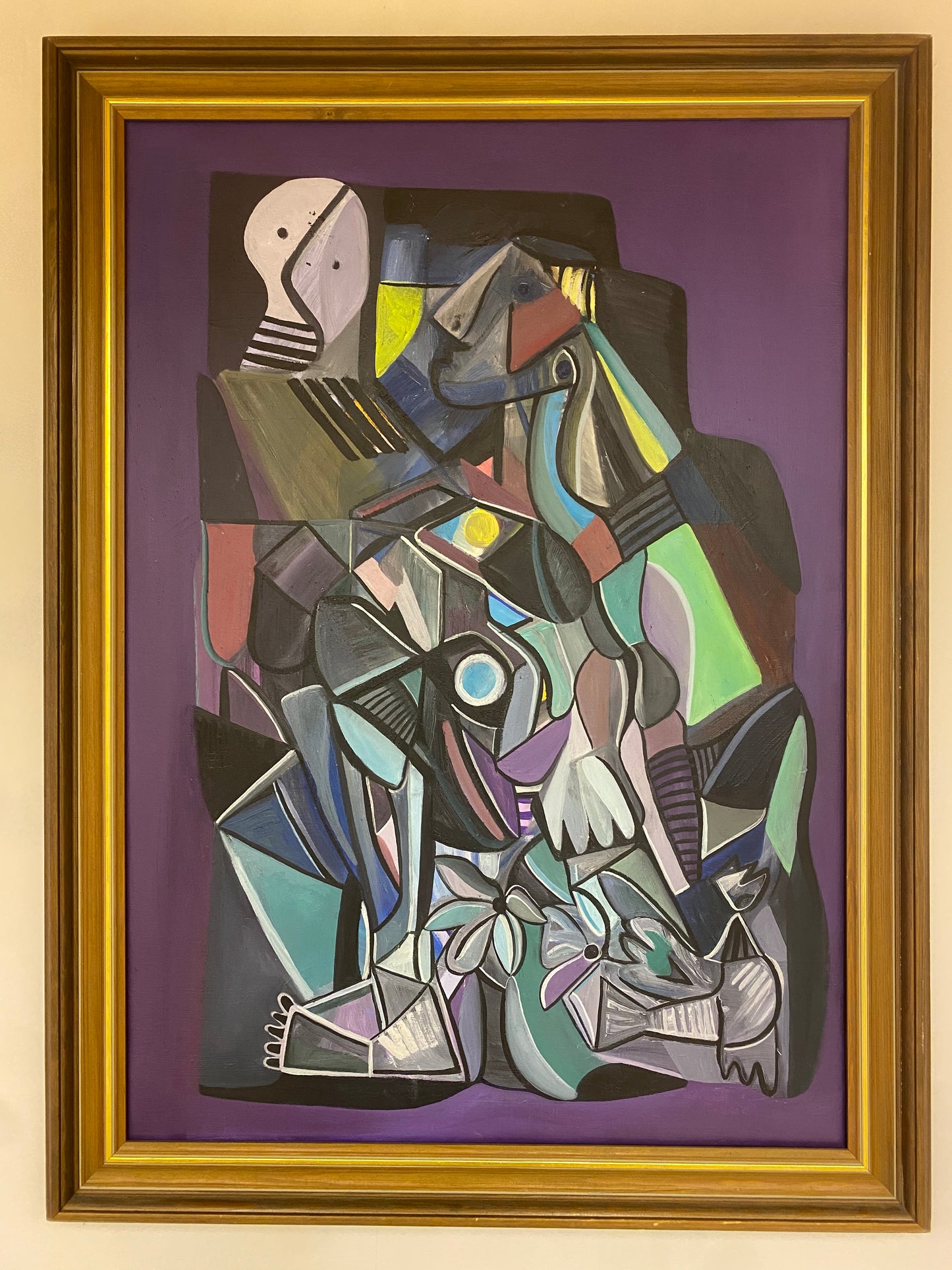 "Please dont leave me here" – Stor tavla med träram