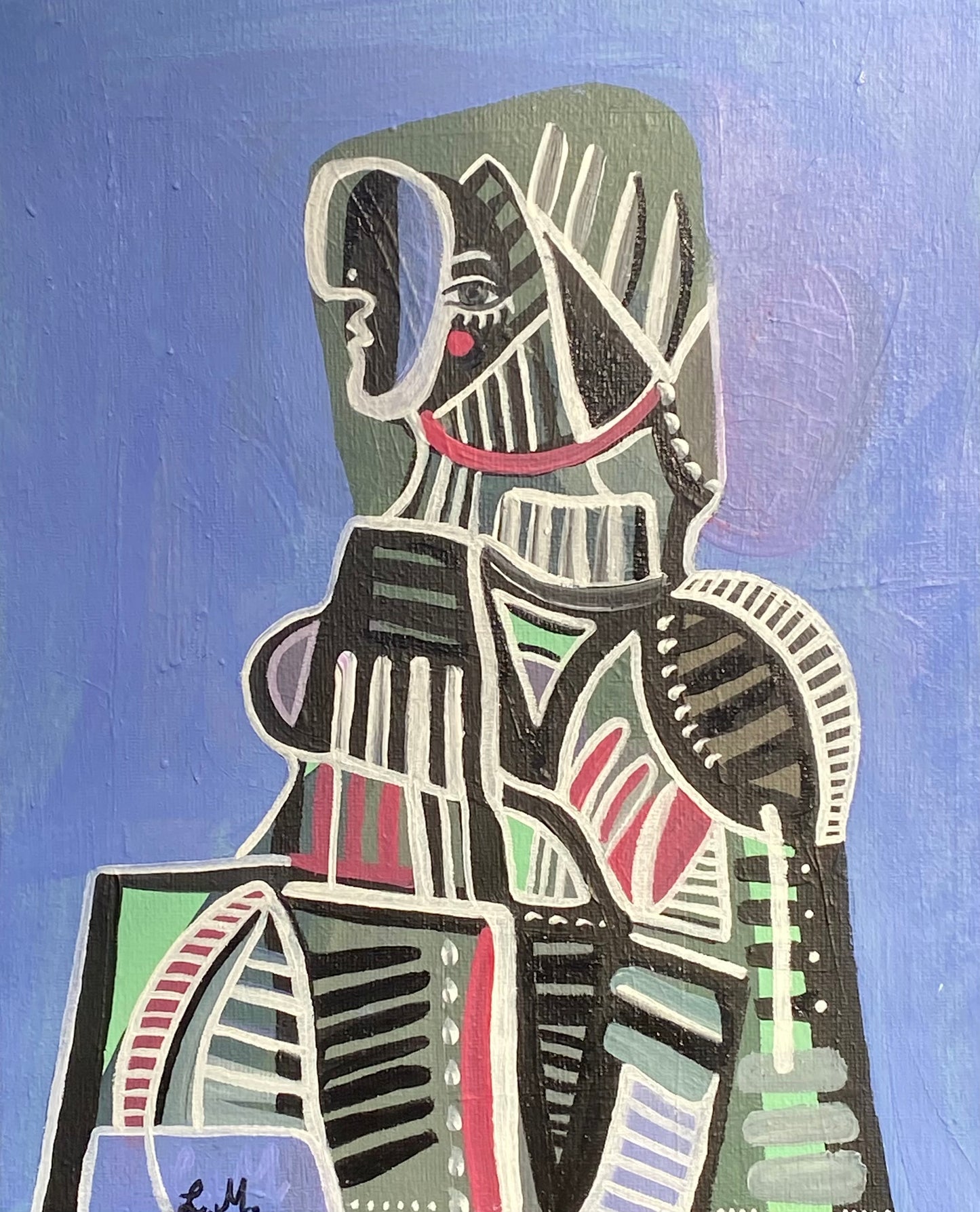 "Vildvittra" liten tavla, 22x27 cm