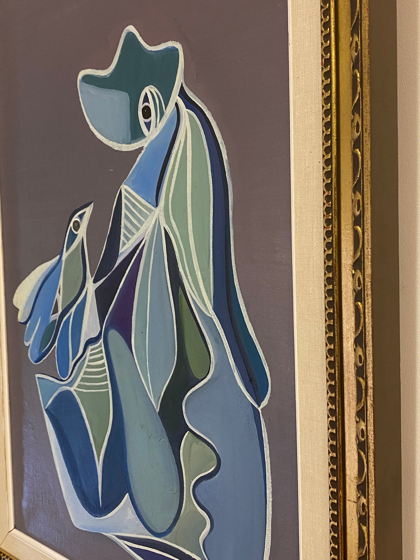 "Bird and a cucumberman" – inramad
