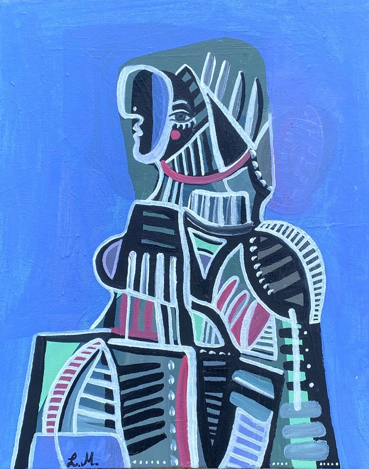 "Vildvittra" liten tavla, 22x27 cm