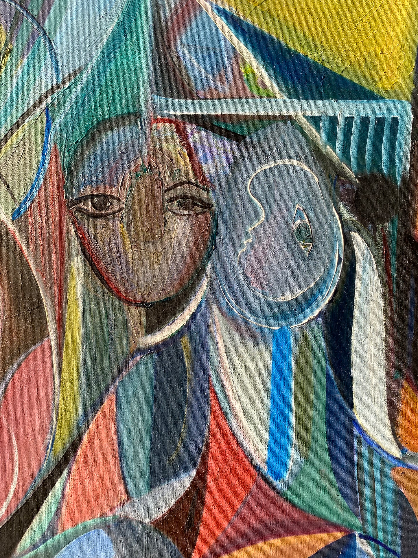 Return to the Mango Trees – Oljemålning, 100 x 81 cm (100 % klar)