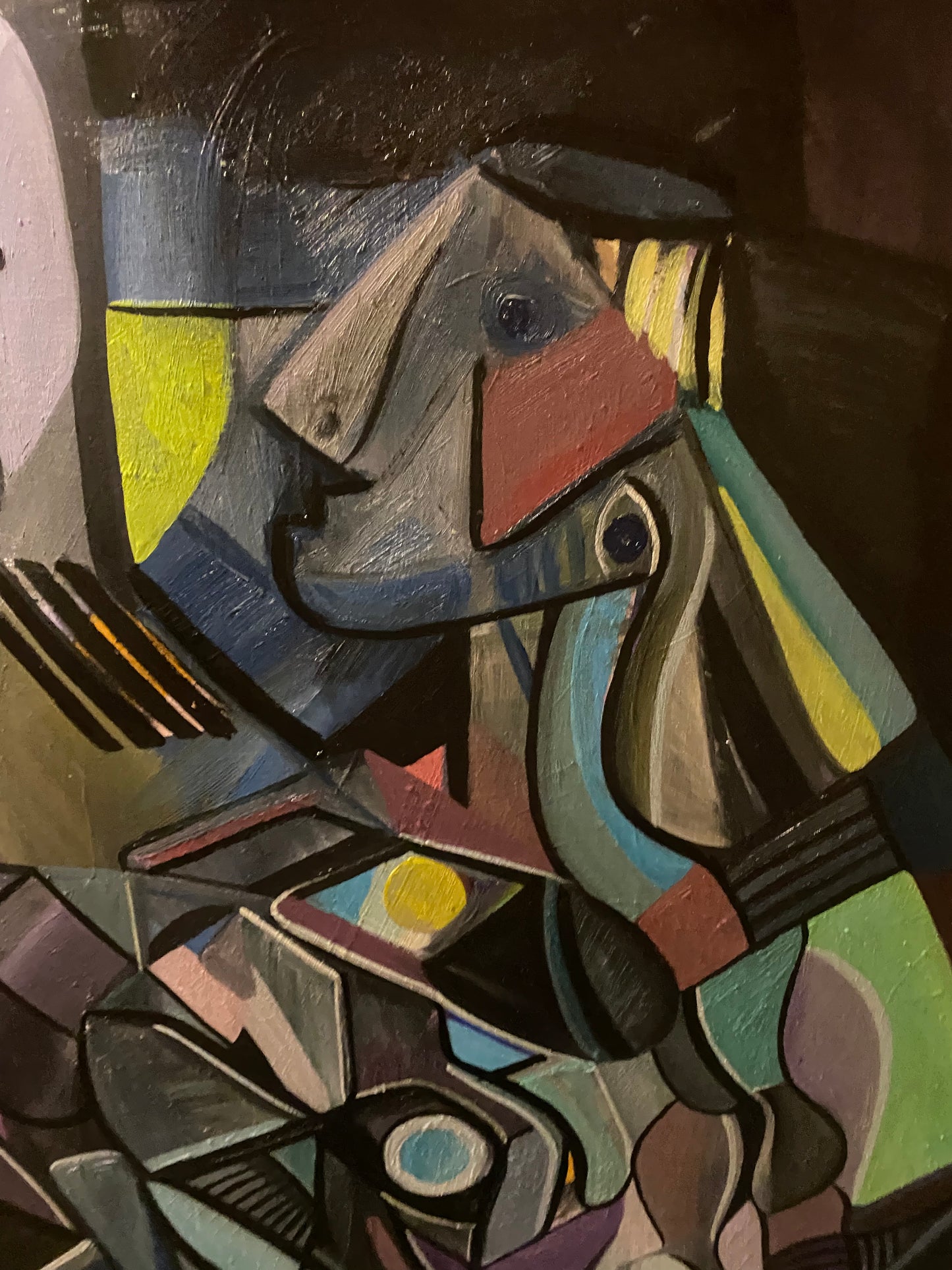 "Please dont leave me here" – Stor tavla med träram