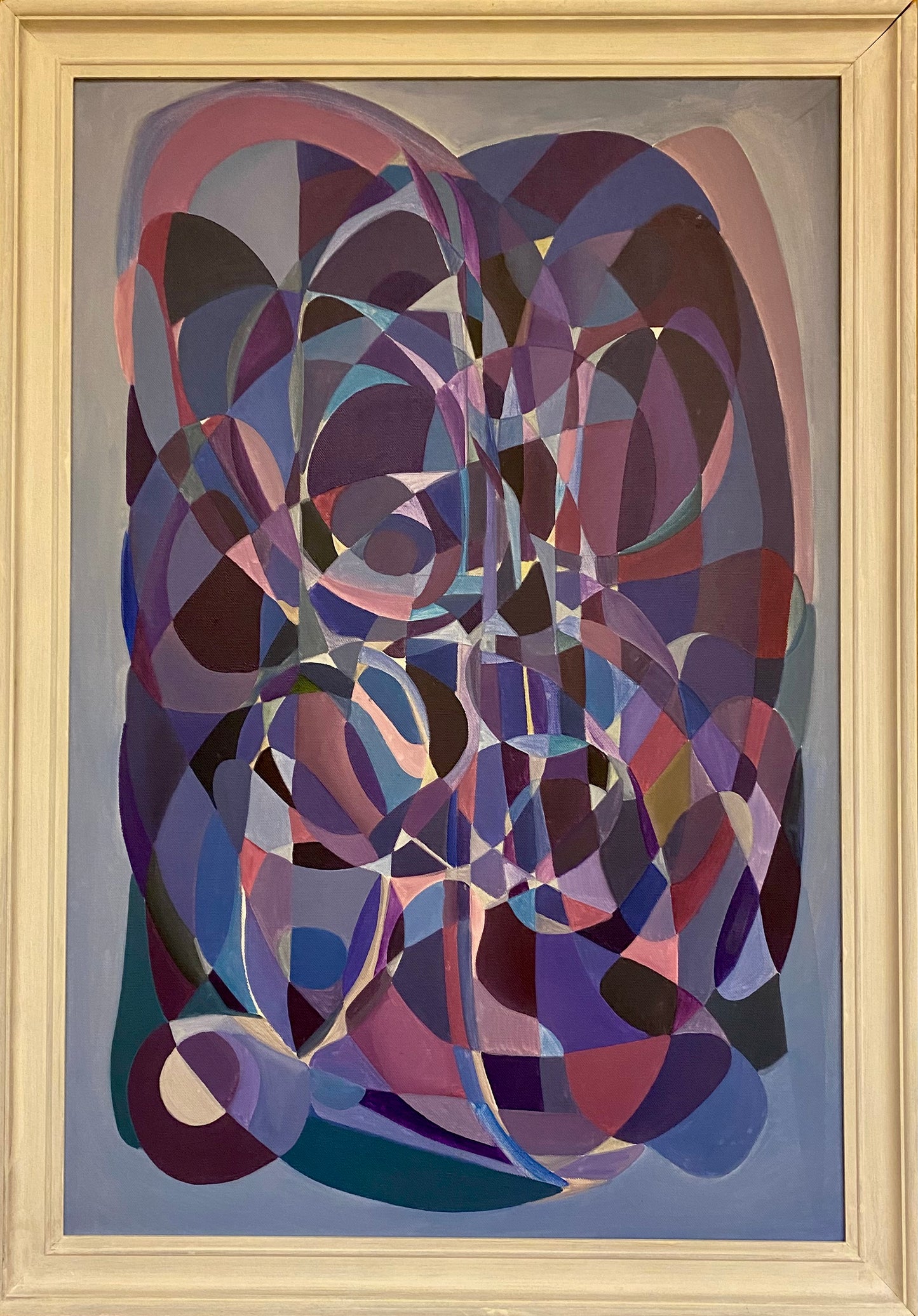 "Eternal spiral of a spotless mind" – Oljemålning på bomullsduk, inramad (Ej färdig, klar till april 2026)