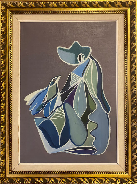 "Bird and a cucumberman" – inramad