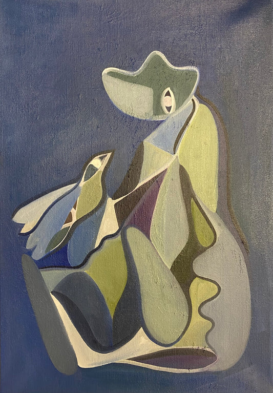 "Bird and a cucumberman" – inramad