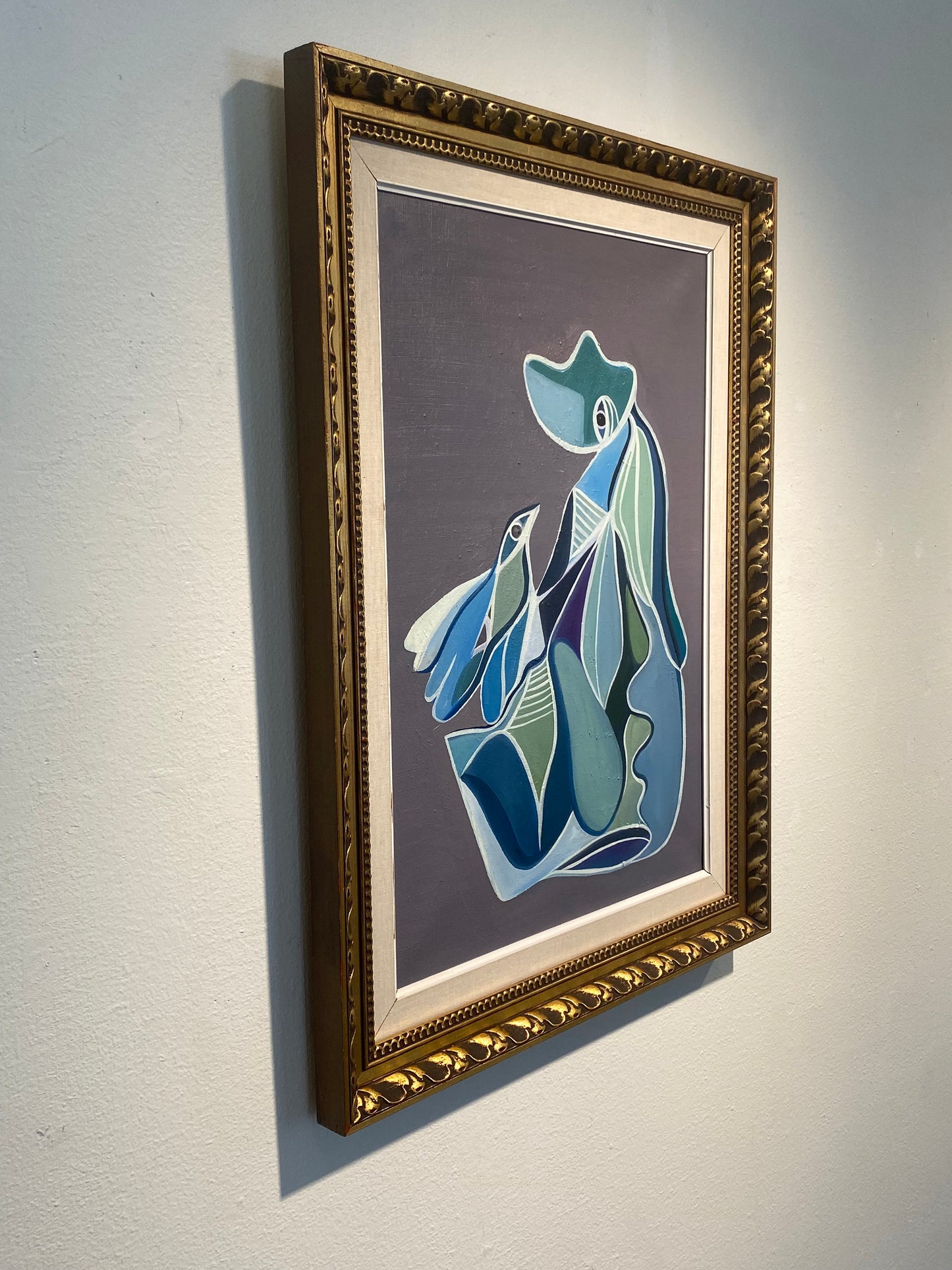 "Woman and bird" – inramad
