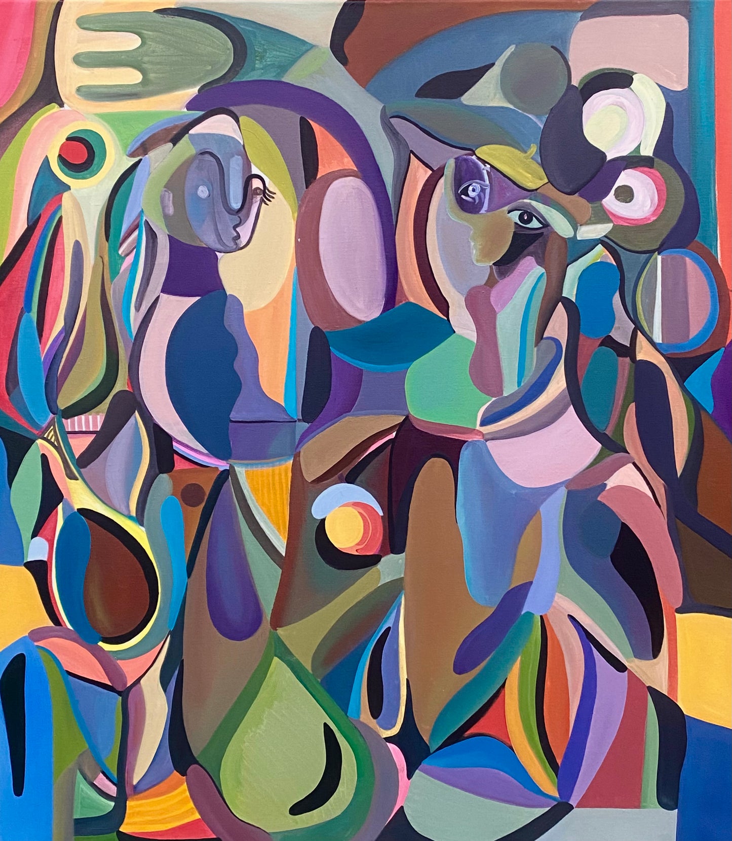 September – Oljemålning (100 x 115 cm) Olja på Linneduk