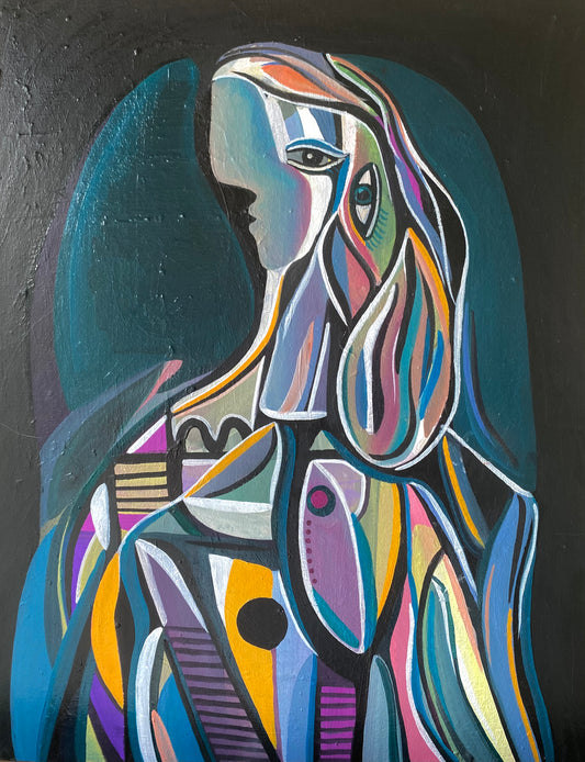 "Dora Maar emancipating herself from a dark past" vit vintage ram