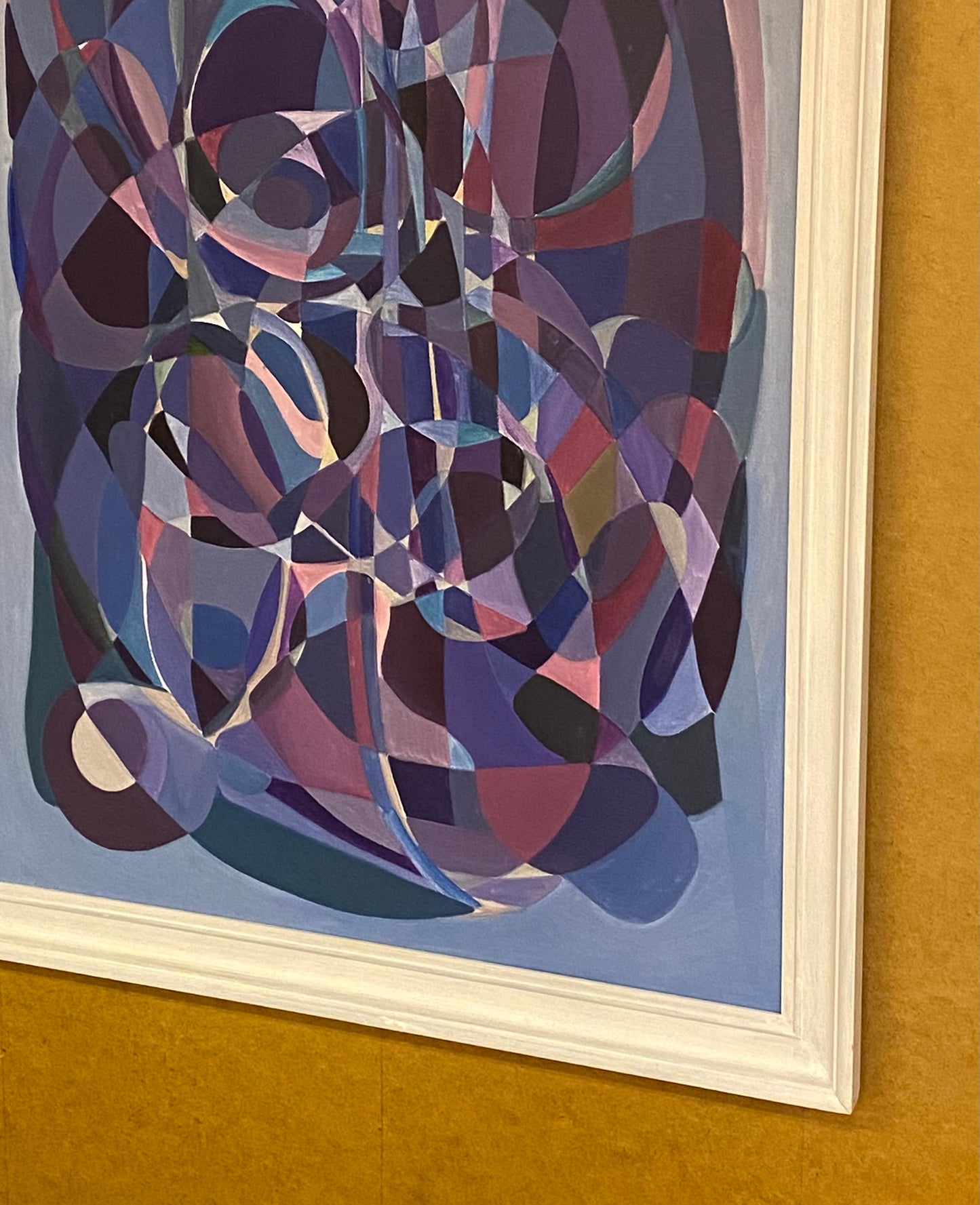 "Eternal spiral of a spotless mind" – Oljemålning på bomullsduk, inramad (Ej färdig, klar till april 2026)