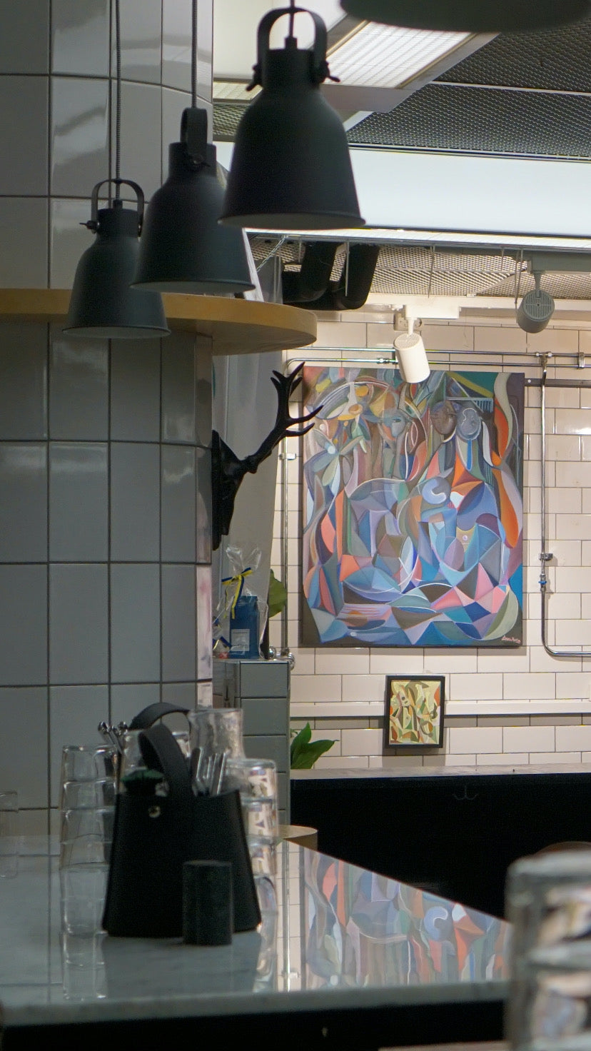 Return to the Mango Trees – Oljemålning, 100 x 81 cm (100 % klar)