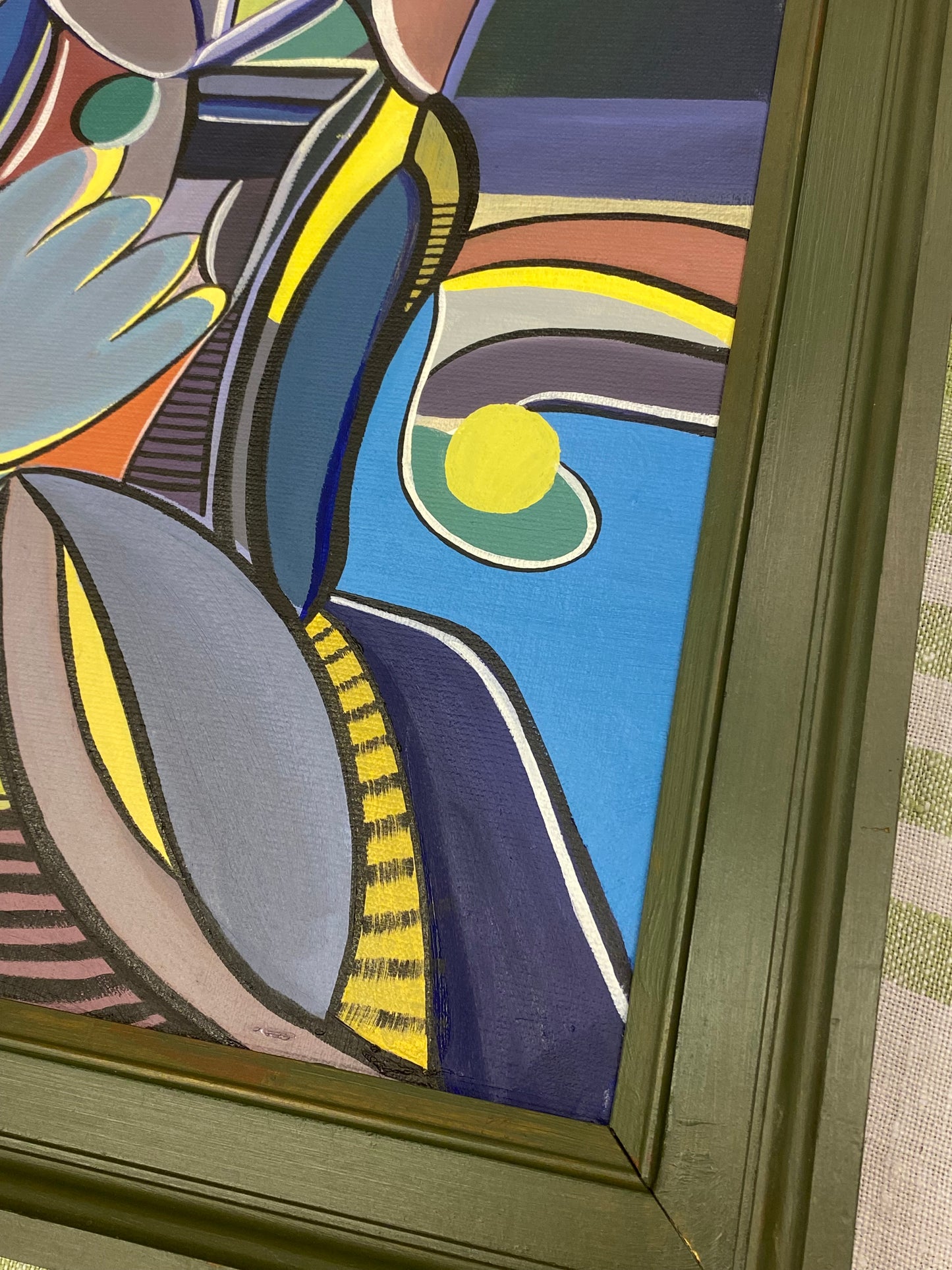 "I looked back for reference and you were gone", oljemålning på linneduk