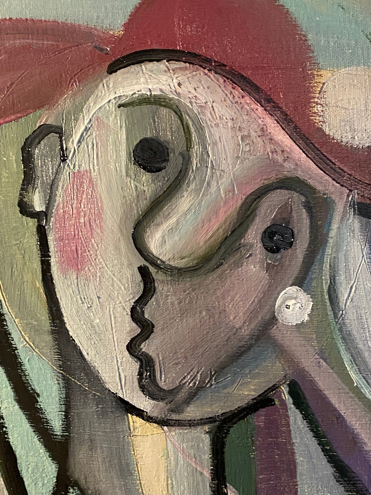 "Fiskaren" – Oljemålning (100 x 81 cm, Olja på Linneduk, ingen Ram) (Ej färdig)