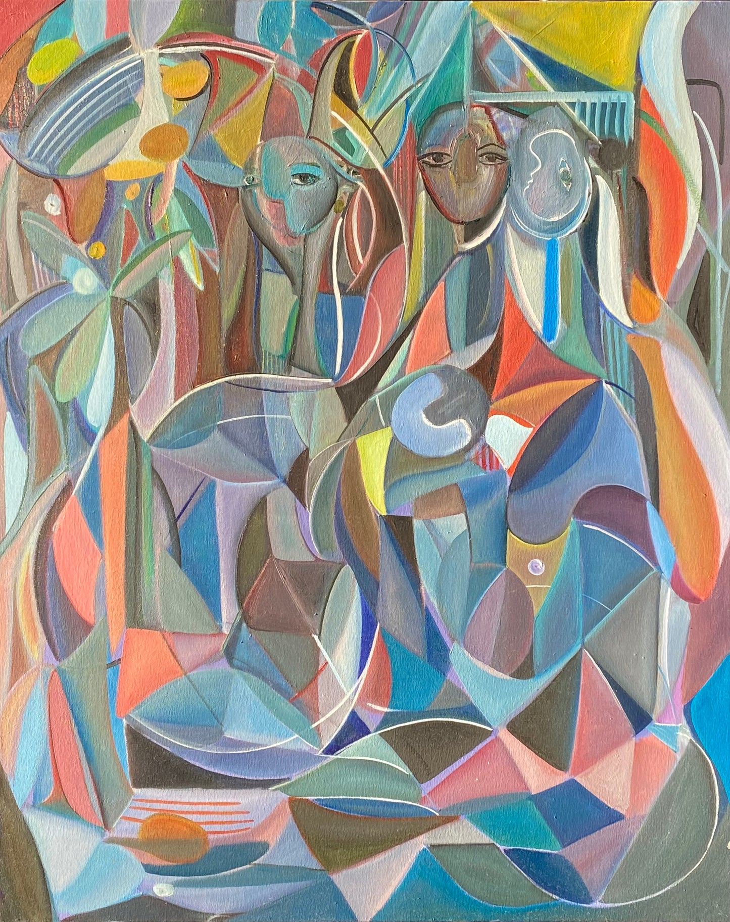 Return to the Mango Trees – Oljemålning, 100 x 81 cm (100 % klar)