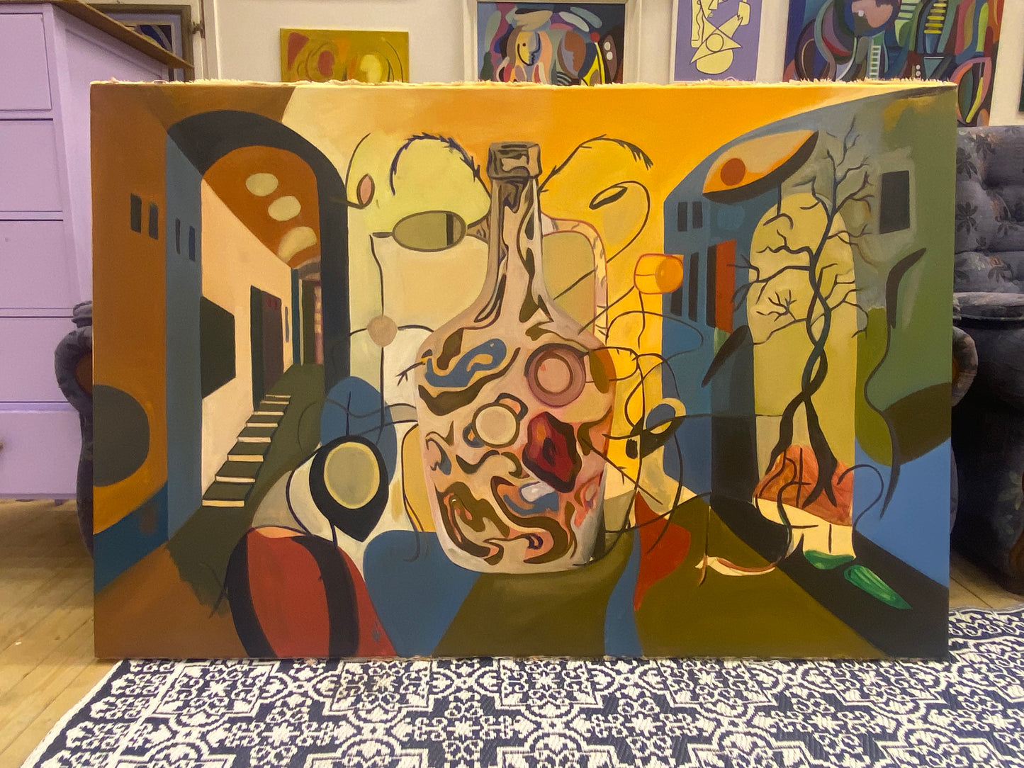 "Syncretism", oljemålning på duk