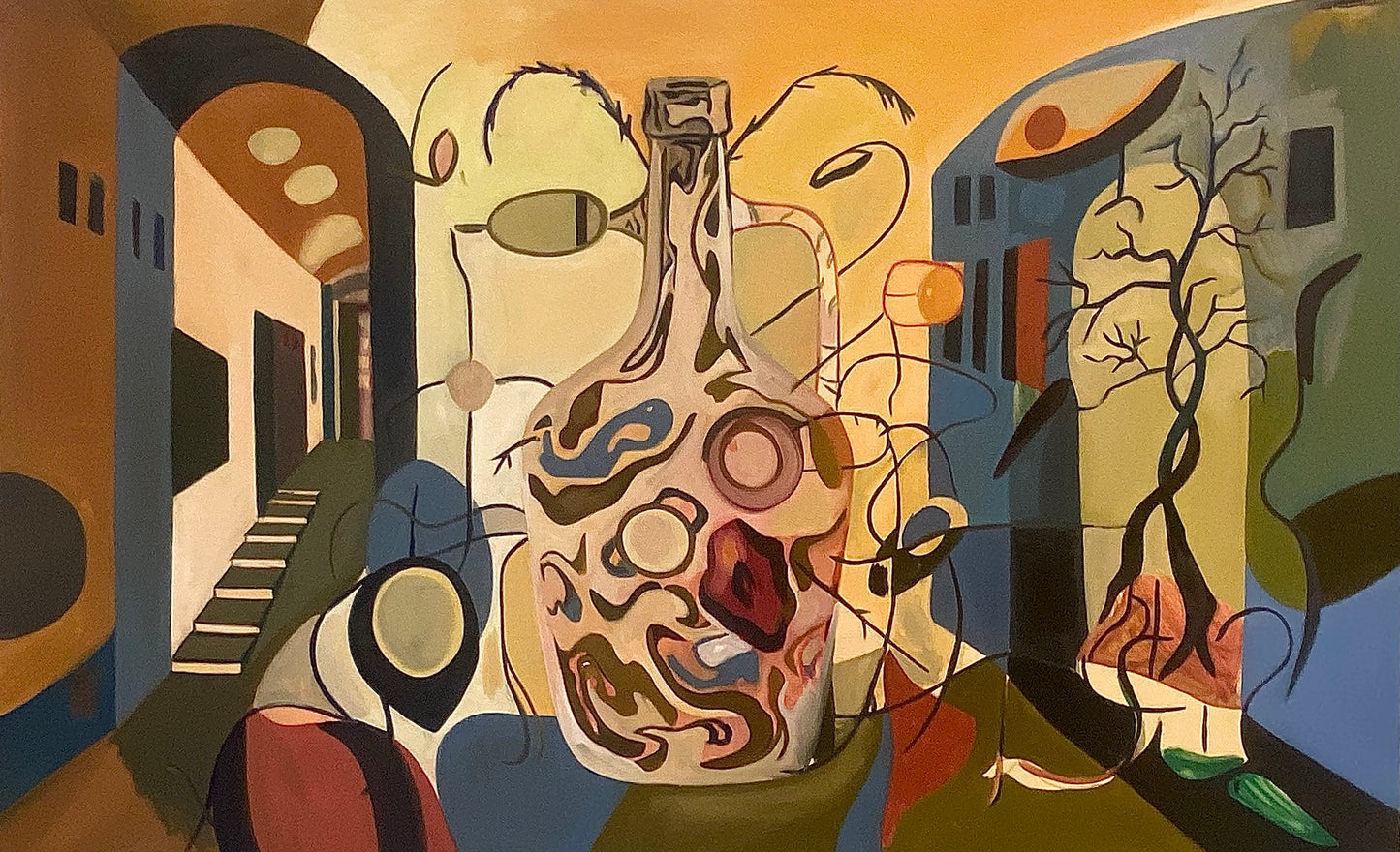 "Syncretism", oljemålning på duk