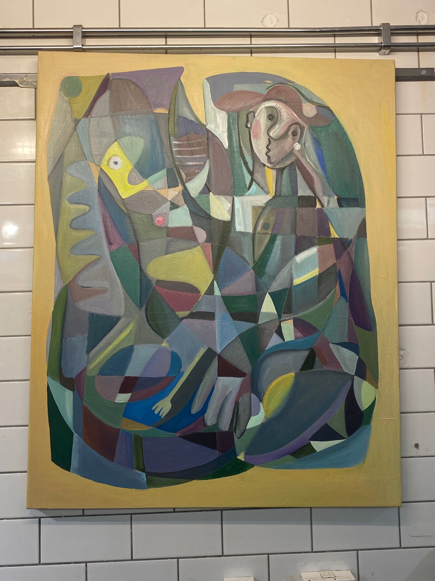 "Fiskaren" – Oljemålning (100 x 81 cm, Olja på Linneduk, ingen Ram) (Ej färdig)