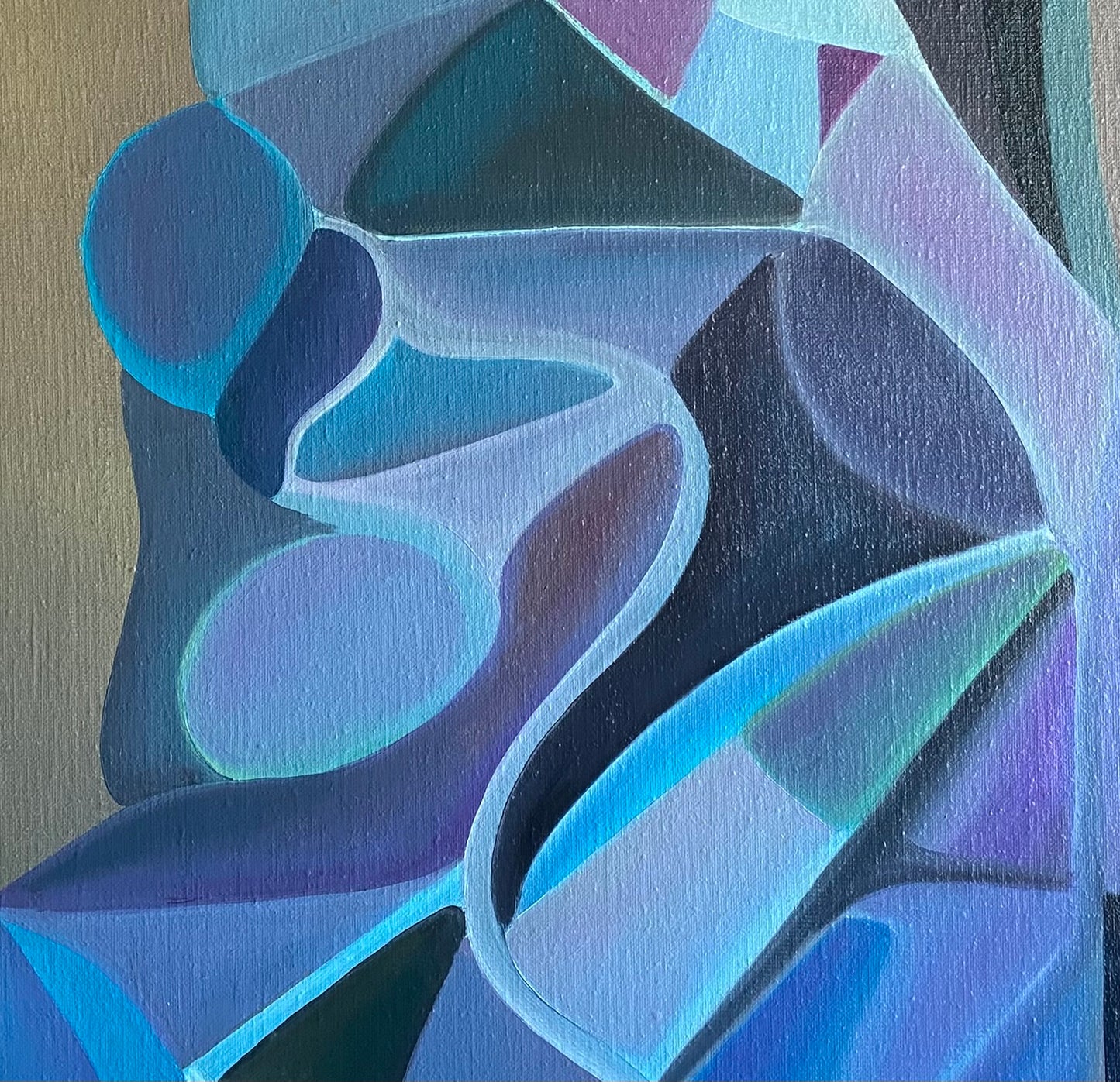 ”Fooled and Naive” – Oljemålning med guldram