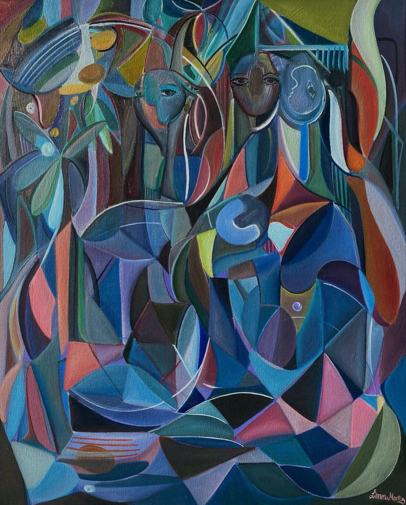 Return to the Mango Trees – Oljemålning, 100 x 81 cm (100 % klar)
