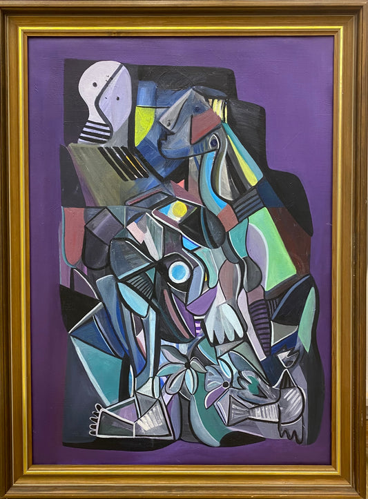 "Please dont leave me here" – Stor tavla med träram