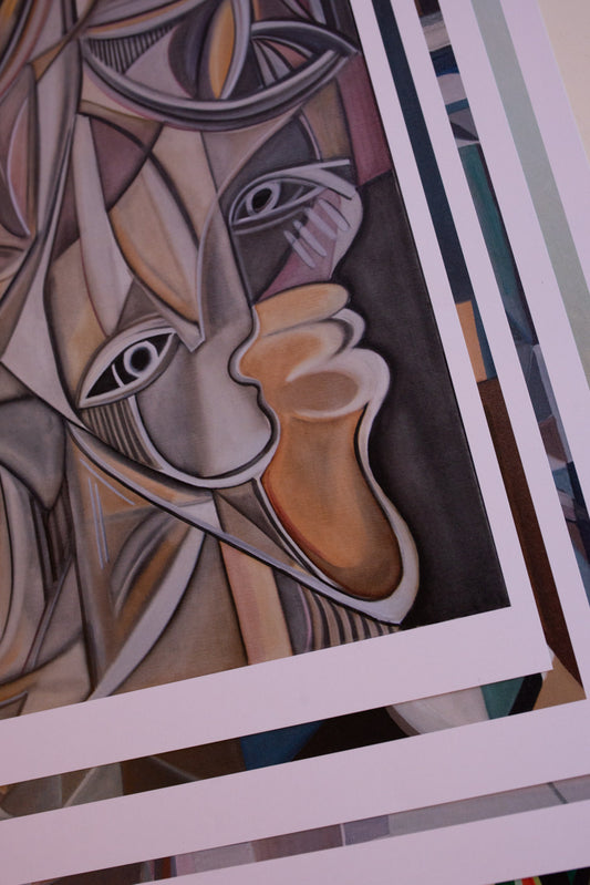 Konsttryck ”Waiting for the end of Uncertainty” A3