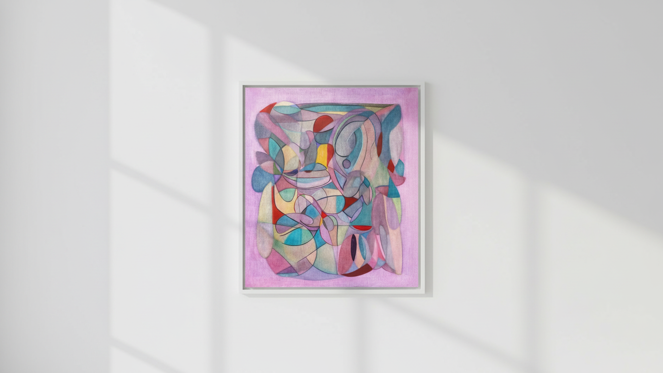 "Hilma" – Oljemålning, 70 x 60 x 2