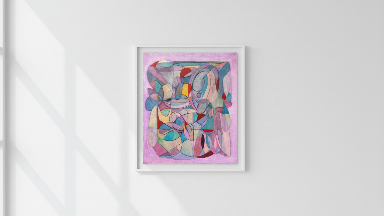 "Hilma" – Oljemålning, 70 x 60 x 2
